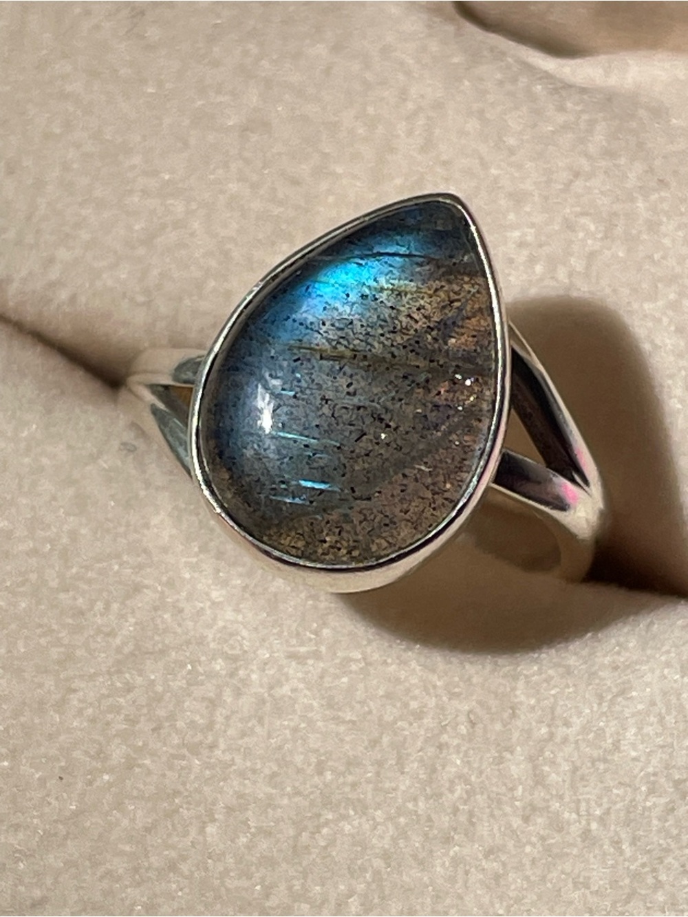Labradorite sterling silver 925 ring